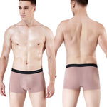 Mens Modal Breathable Solid Boxer Briefs