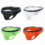 4 Pack Men's Sexy Comfortable Ice Silk Breathable Thong