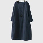 Grace | Relaxed Corduroy Midi Dress
