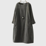 Grace | Relaxed Corduroy Midi Dress