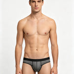3 Pack Men's Seamless Comfort Second-Skin Feel Fabric Briefs