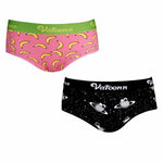 Couple 2 PCS Cotton Cartoon Breathable Underwear