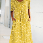 Dove | Round Neck Floral Dress