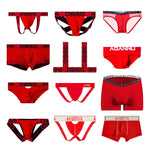 Men's Supportive Fit Sexy Low-Rise Comfy Waistband Stretch Fit Shoulder Straps & Underwear
