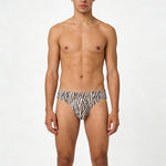 4 Pack Men's U-Pouch Leopard Print Sexy & Contour Fit Briefs