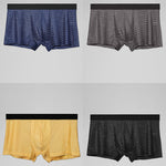 4 Pack Mesh Ice Silk Cool Fresh Men's Trunks