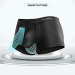 3 Pack Men's Double Pouch Underwear Separate Pouch Modal Trunks