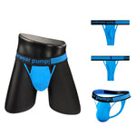 Men's Sexy Butt-Lifting Sporty U-Pouch Large Thong & Strings