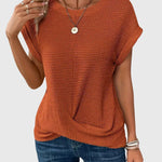 Isa™ | Elegant Blouse with Crew Neck