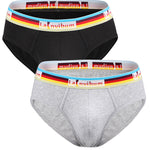 2 Pack Men’s U Pouch Rainbow Pride Briefs