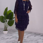ELINA™ - Dotted Elegance Dress