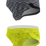 2 Pack Men's Sexy Stretch U Convex Pouch Briefs