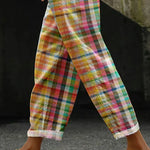 Jimena | Comfortable Checkered Pants