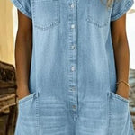 Clara | Short Sleeve Playsuit Dress