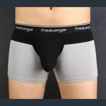 FreeLonger Men's Big Pouch Microfiber Breathable Trunks