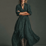 Regina | Long Sleeve Shirt Maxi Dress
