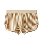 4 Pack Men's Striped Pure Cotton Breathable Loose-Fit Comfortable Trunks