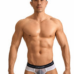 2 Pack Men's Ice Silk Supportive Fit Mesh Briefs