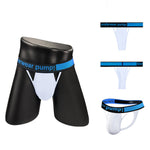 Men's Sexy Butt-Lifting Sporty U-Pouch Large Thong & Strings