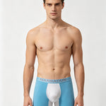 2 Pack Men's Breathable Mesh Soft Cotton Seamless Comfort Midway Briefs