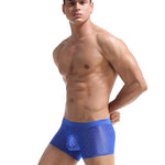 2 Pack Men's Sexy Transparent Mesh Trunks