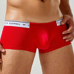 2 Pack Men's Sexy Comfortable Breathable Solid Color Trunks