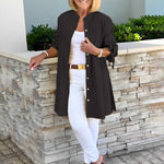 CÉLINA™ - Classy Long Shirt Jacket