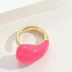 Dew Drop Enamel Ring