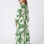 Lavinia | Long Sleeve Tie Waist Tiered Maxi Dress