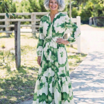 Lavinia | Long Sleeve Tie Waist Tiered Maxi Dress