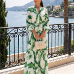 Lavinia | Long Sleeve Tie Waist Tiered Maxi Dress