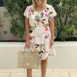 Denver | Pleated Ruffled Floral Dress