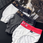 Men's Threaded Fabric U Convex Low-Rise Briefs