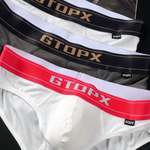 Men's Threaded Fabric U Convex Low-Rise Briefs