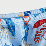 Men's Sexy Botanical Printed Mesh Underwear