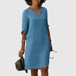 Hadassah | Comfortable V-Neck Dress