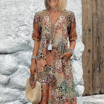 Ingrid | Colorful Midi Dress