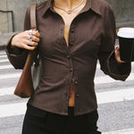 RACHEL™ - Stylish Button-Up Top