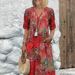 Sofia - Vibrant Midi Dress