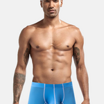 3 Pack Men's Large Pouch Contrast Binding Trunks