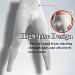 Men's High-rise Cotton Thermal Bottoms With Fly