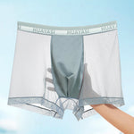 3 Pack Men's Ice Silk Seamless Breathable Quick-Drying Trunks