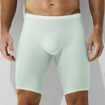 3 Pack Men's Breathable Seamless Mid-Length Boxer Briefs