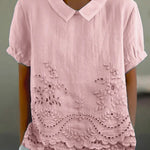 Janie | Floral Embroidered Shirt