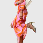 Magnolia | Elegant Wrap Dress with Print