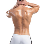 Men's Breathable Boxer Drawstring Swimming Trunks