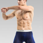 2 Pack Mesh Ice Silk Moisture Wicking Sport Boxer Underwear