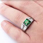 Vintage Square Crystal Ring
