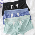 3 Pack Split-Support Men's Trunks- Breathable & Bulge-Enhancing