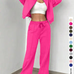 KELSEA™ - Casual Tracksuit Set for Women Zipper Jacket & Natural Waist Pants